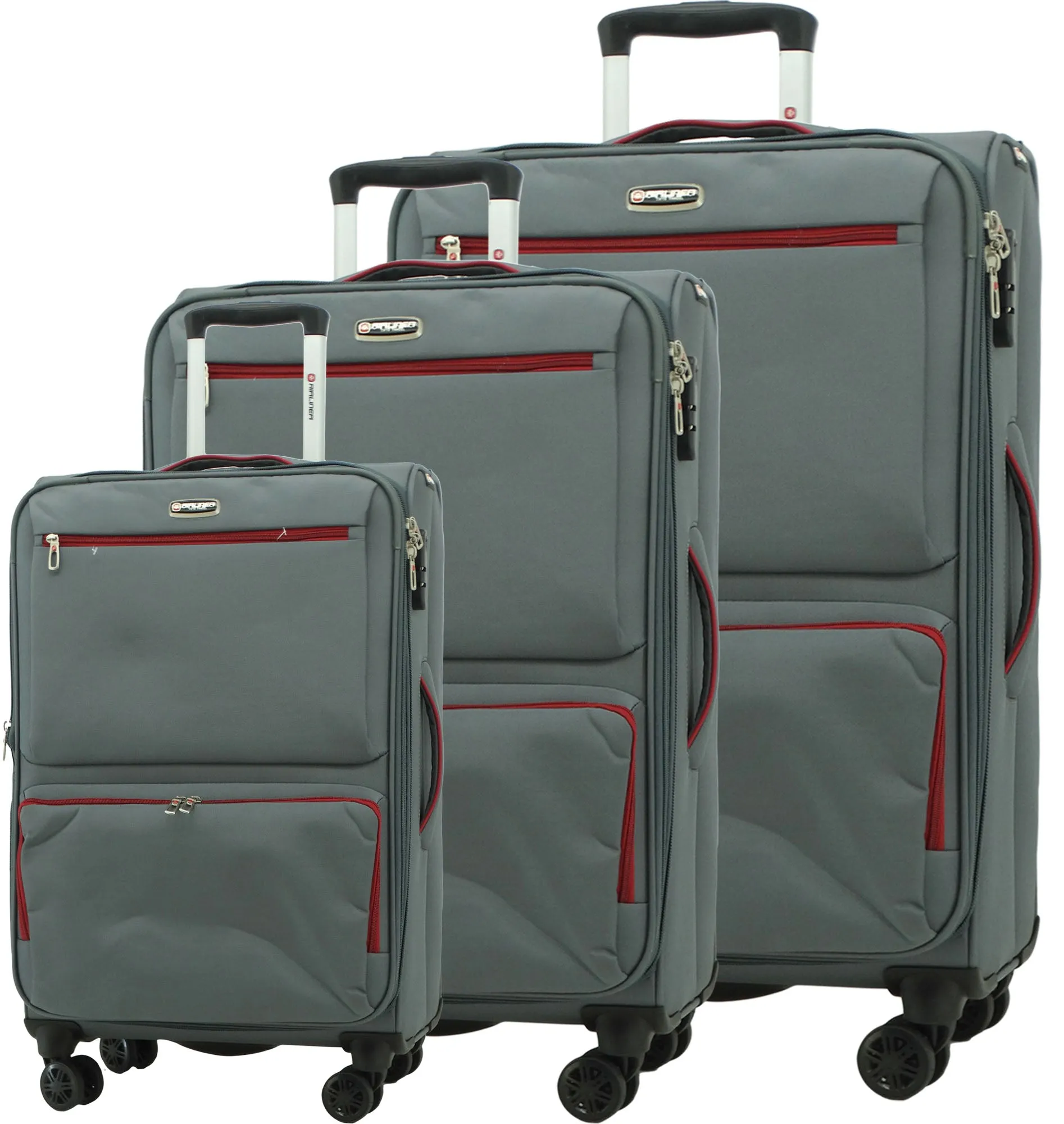 1780GR, Airliner - Large Suitcase 28" - Grey