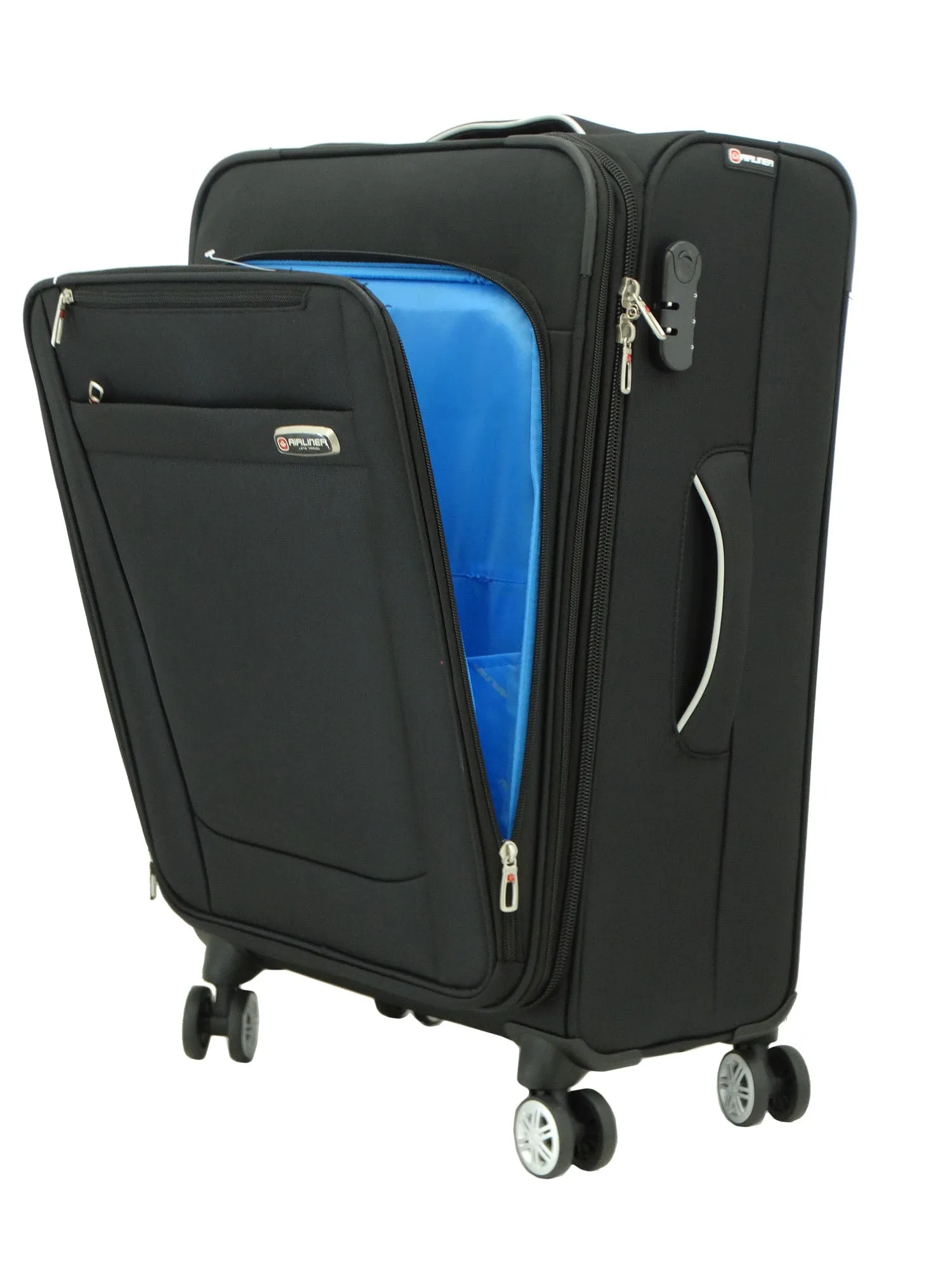 1784BK, Airliner, Large Suitcase 28" - Black