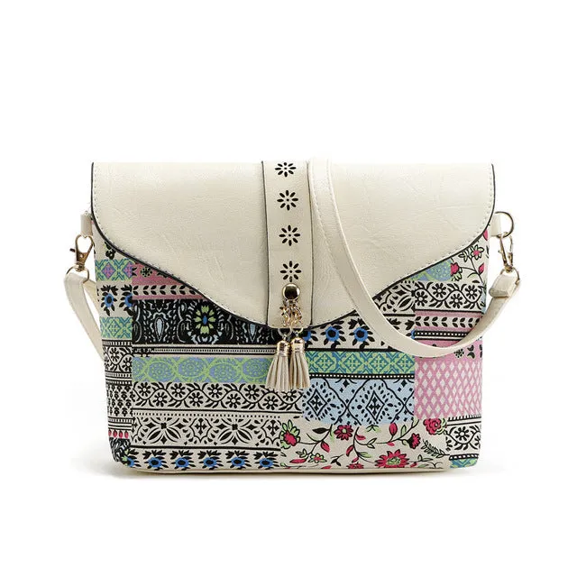 2017 Summer Vintage Bag For Women Messenger Bags Canvas Print Crossbody Shoulder Bag Small Ladies Designer Handbags High Quality