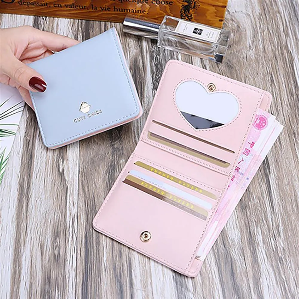 Adorable Cute Cat Face Mini Foldable Wallet