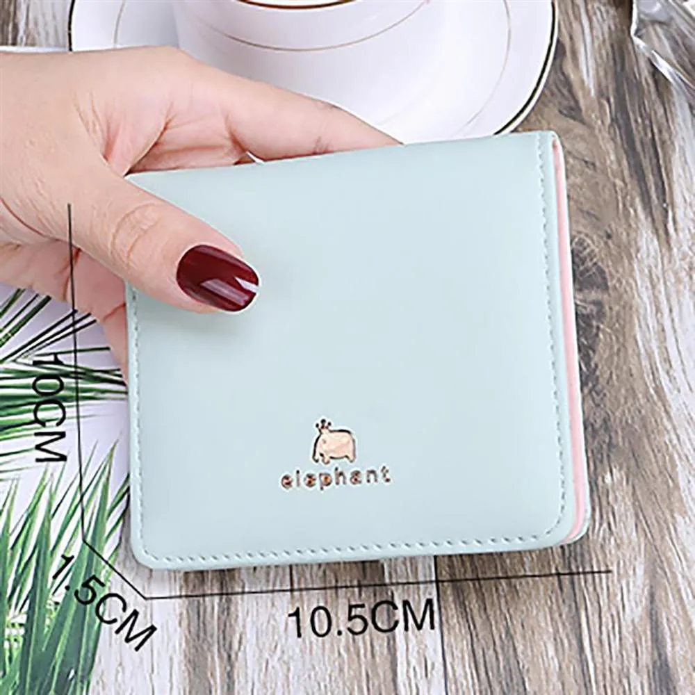 Adorable Cute Cat Face Mini Foldable Wallet