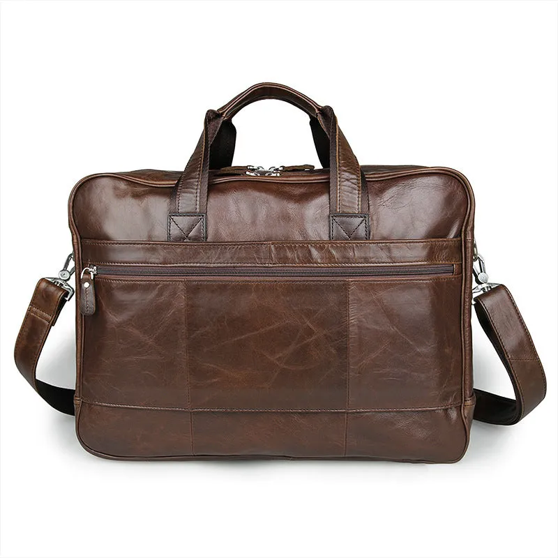 Big Capacity Laptop Messenger Bag Business Briefcase Men Leather Bags Side Bags 7320