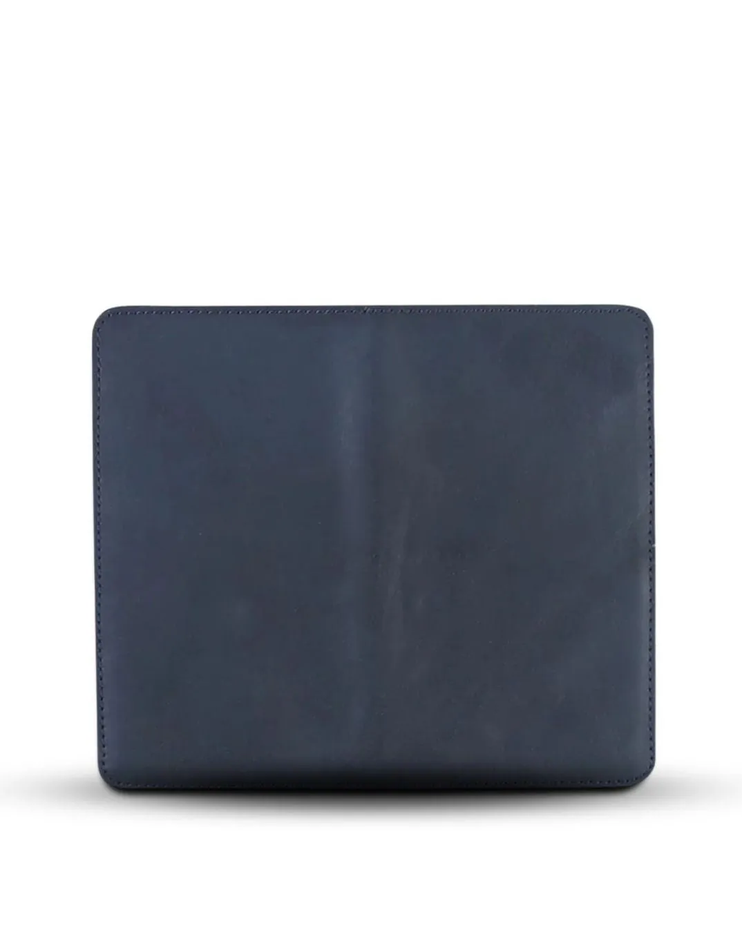 BLUE LEATHER TRAVEL PASSPORT WALLET