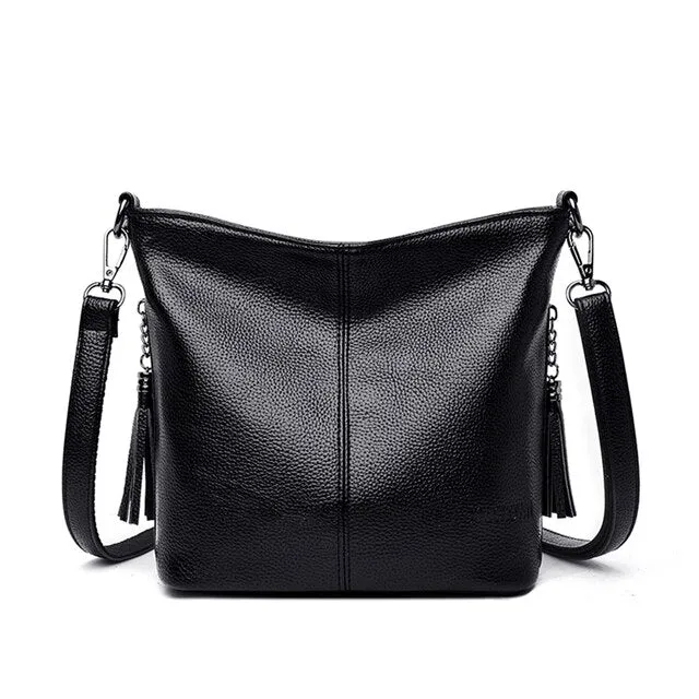 Brand Leather Tassels Luxury Purses Handbags Women Bags Designer Bucket Small Crossbody Shoulder Hand Bags For Women 2021 Sac