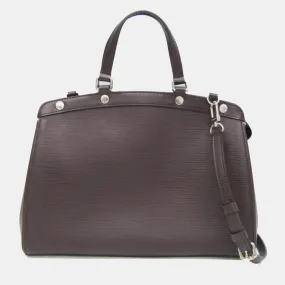 Brown Leather Medium Brea Satchel Bag