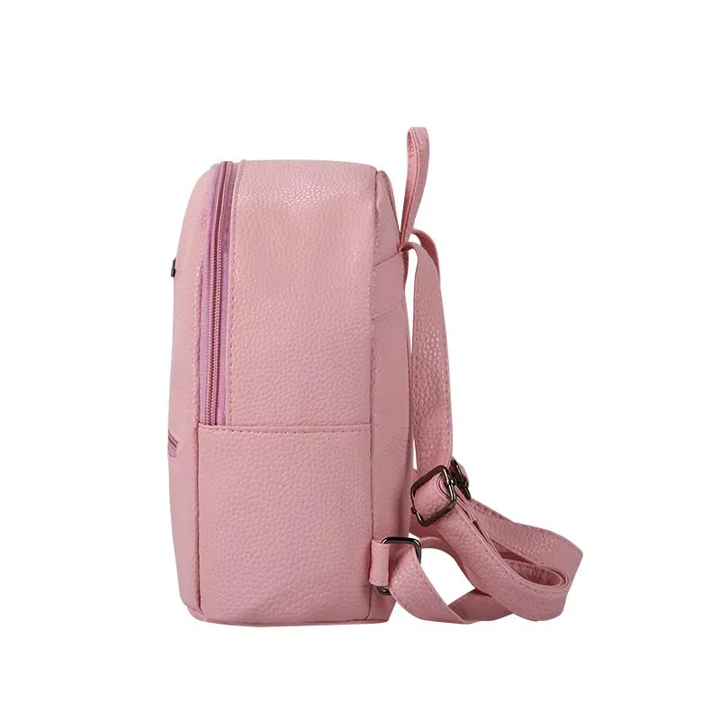 Casual Preppy Style Synthetic Leather Ladies Small Packet Rucksacks Bags