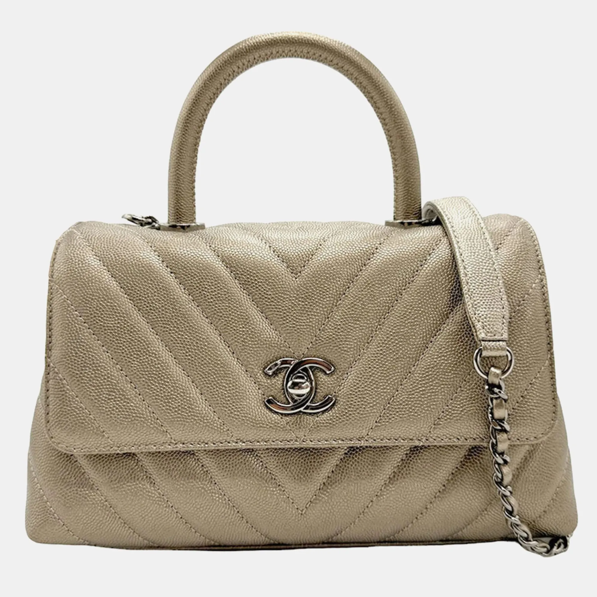 Caviar Leather XS Coco Handle Top Handle Bag