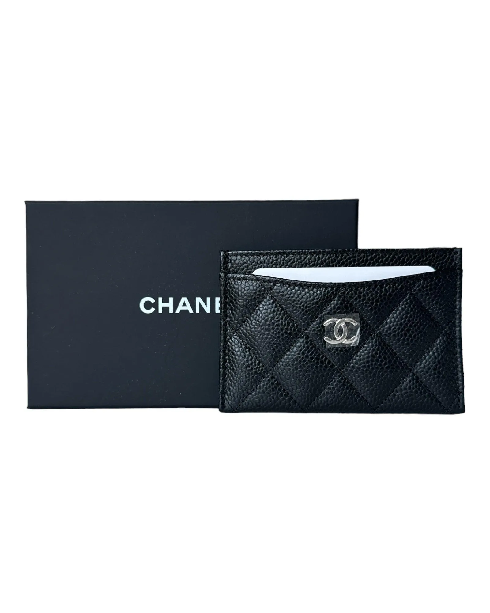 Chanel Caviar Quilted Card Holder Black