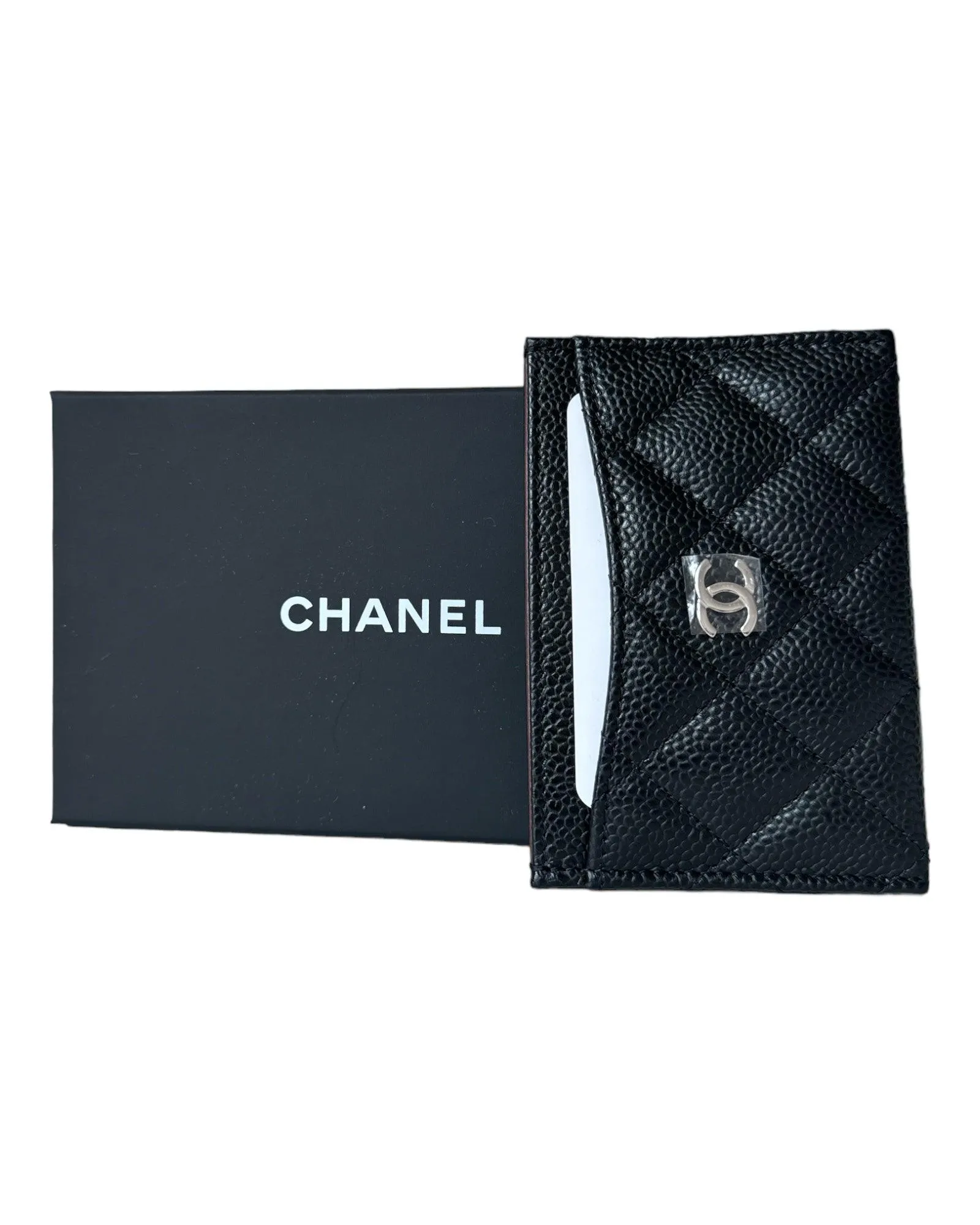 Chanel Caviar Quilted Card Holder Black