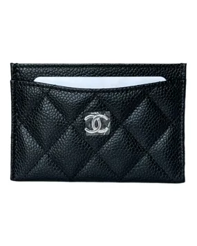 Chanel Caviar Quilted Card Holder Black