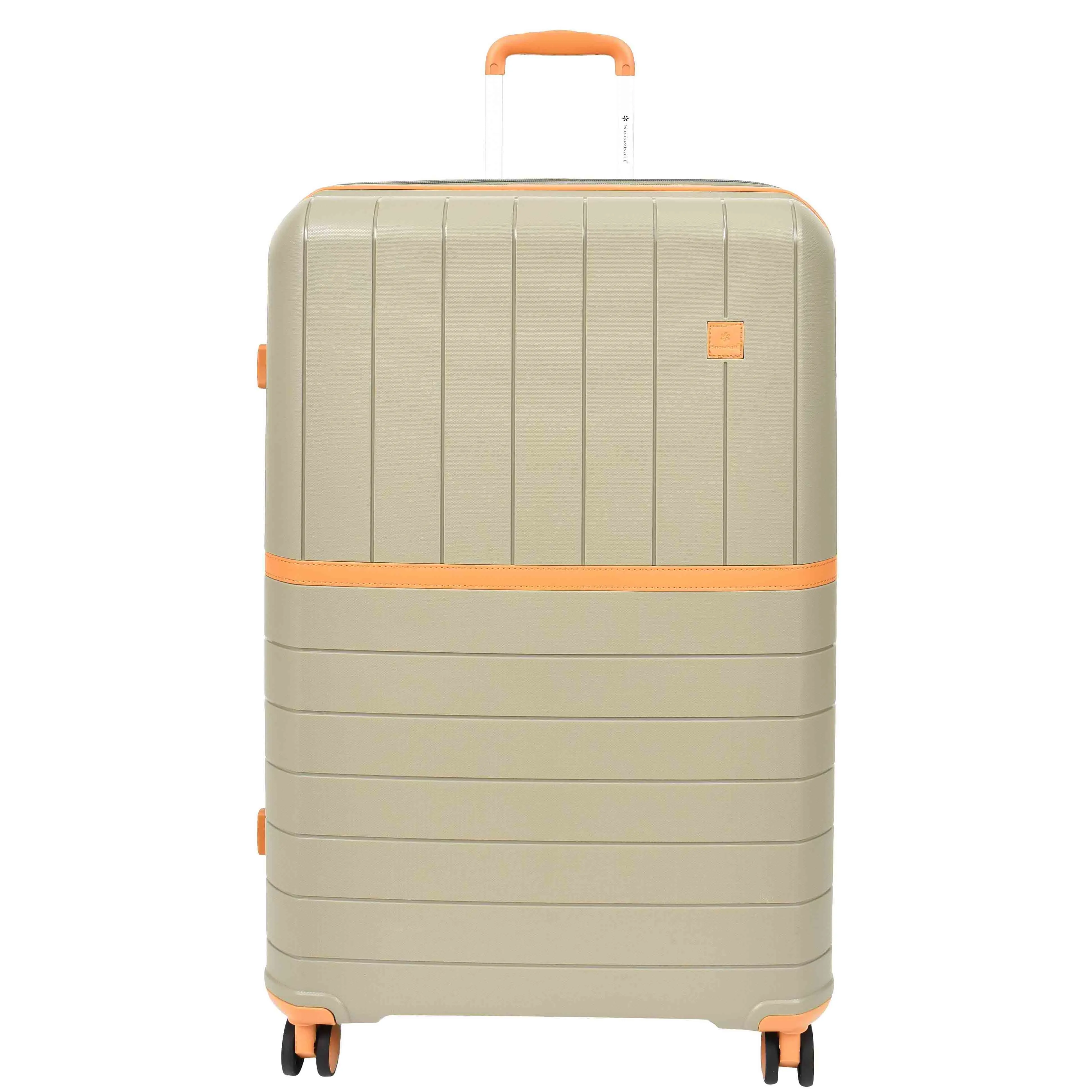 Expandable Wheeled Suitcases Solid Hard Shell PP Luggage Champagne Titania