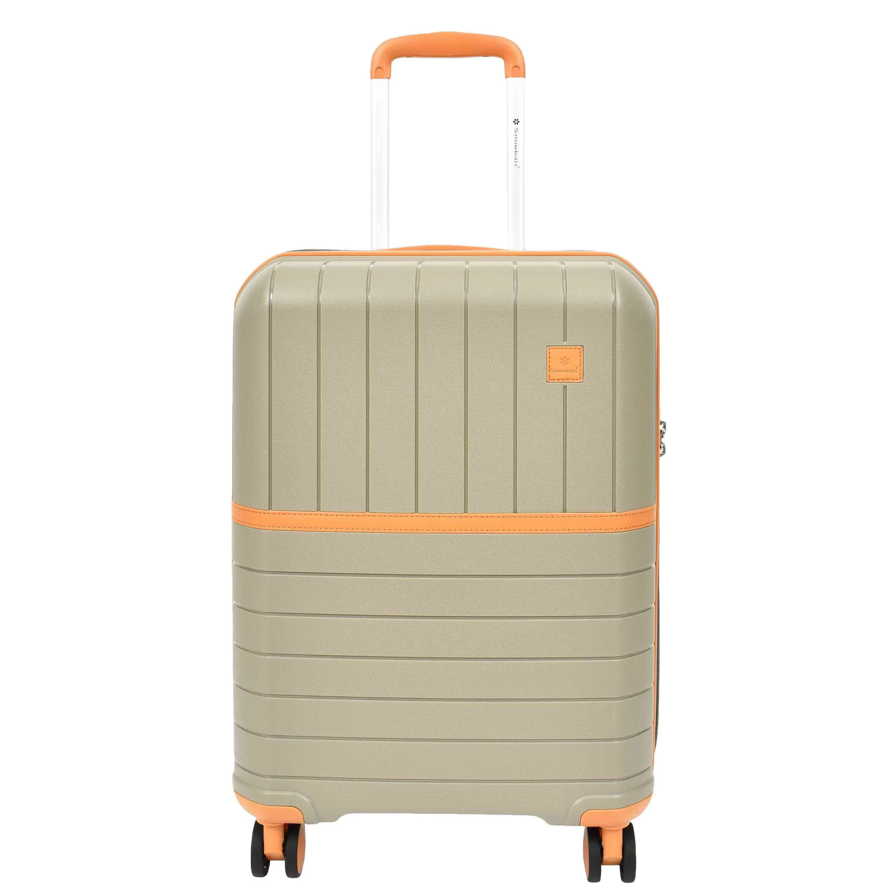 Expandable Wheeled Suitcases Solid Hard Shell PP Luggage Champagne Titania