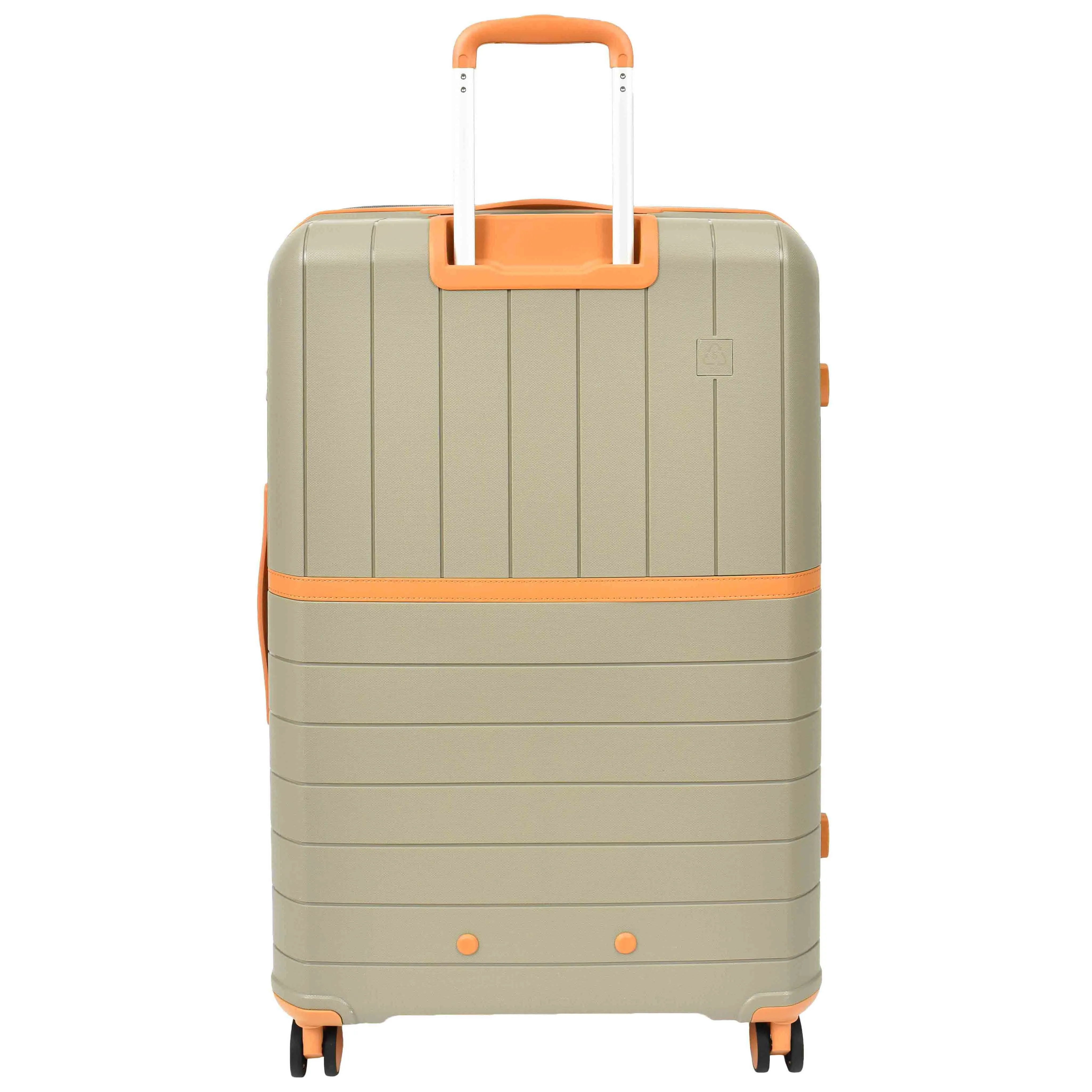 Expandable Wheeled Suitcases Solid Hard Shell PP Luggage Champagne Titania