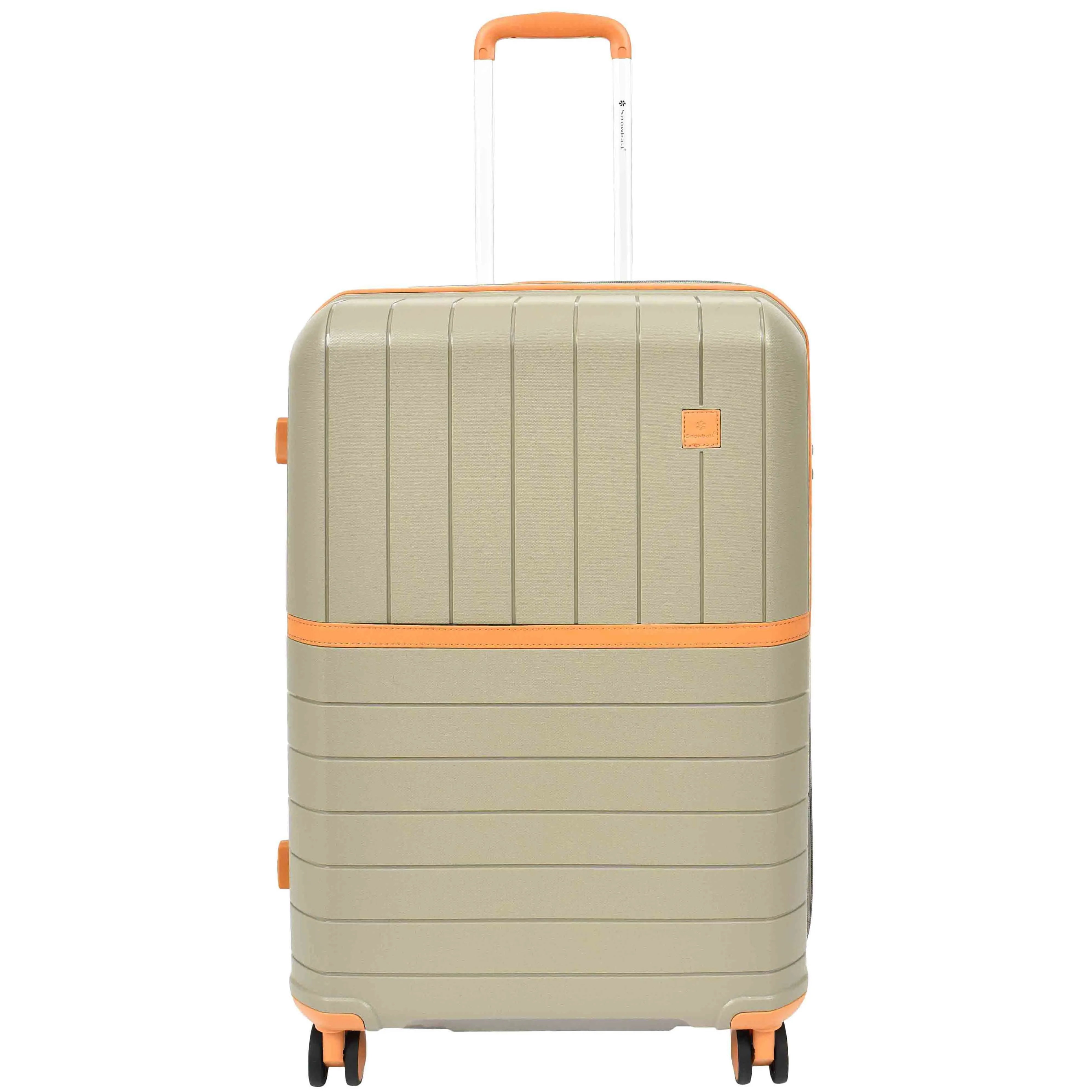 Expandable Wheeled Suitcases Solid Hard Shell PP Luggage Champagne Titania