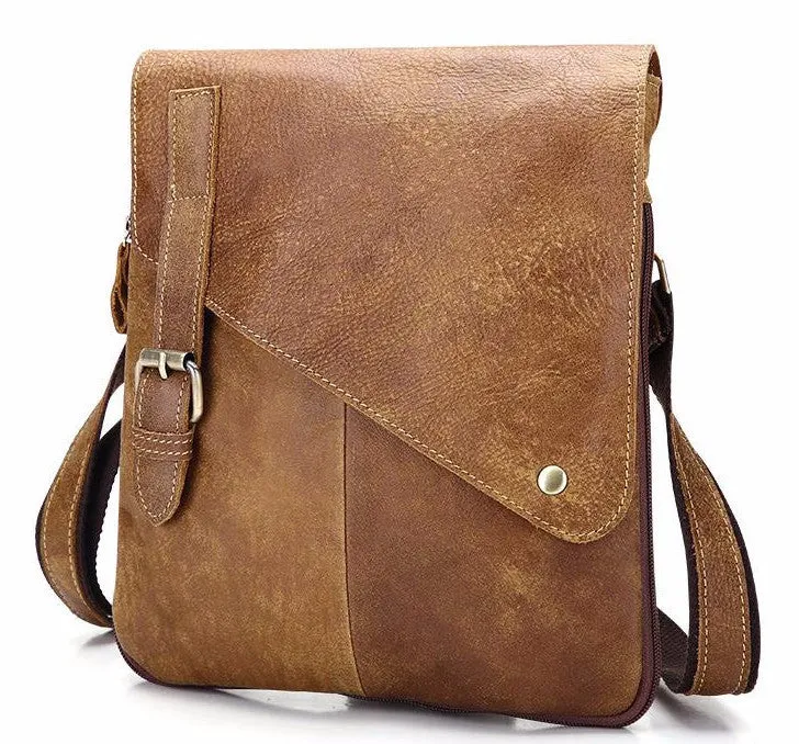 Genuine Leather Vintage Casual Messenger Bag