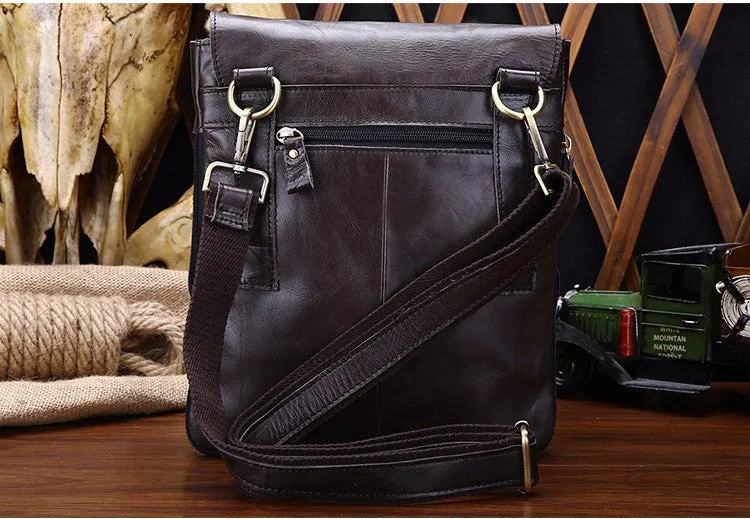 Genuine Leather Vintage Casual Messenger Bag