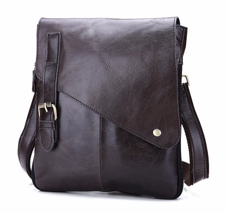 Genuine Leather Vintage Casual Messenger Bag