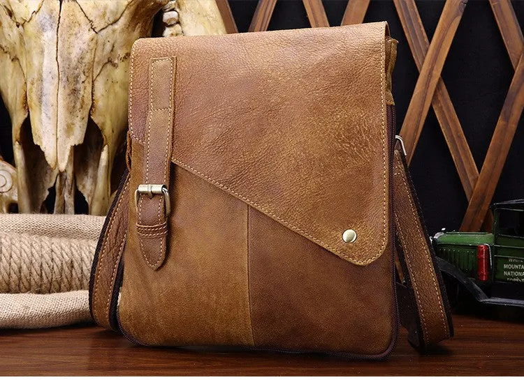 Genuine Leather Vintage Casual Messenger Bag