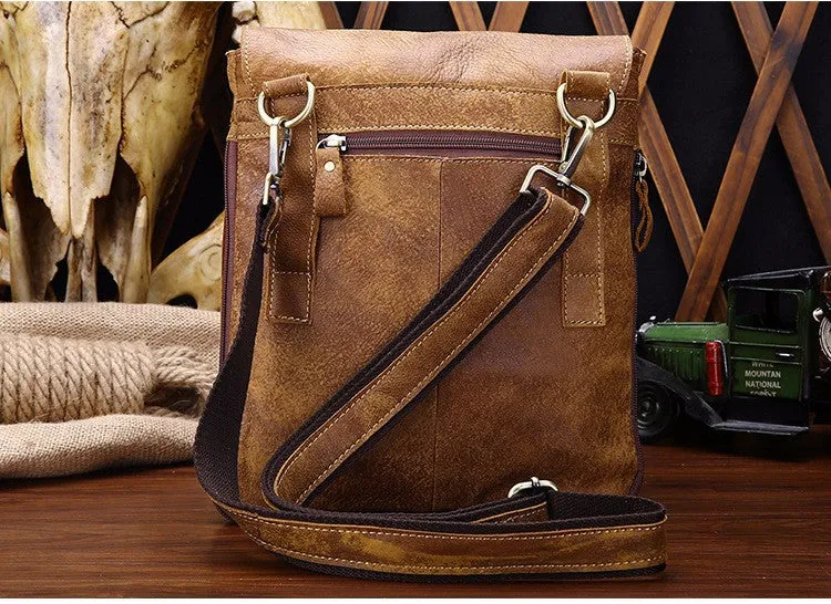 Genuine Leather Vintage Casual Messenger Bag