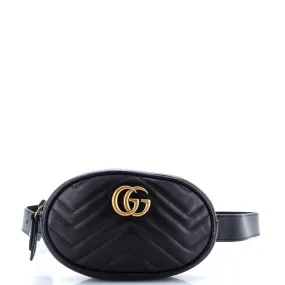 GUCCI GG Marmont Belt Bag Matelasse Leather