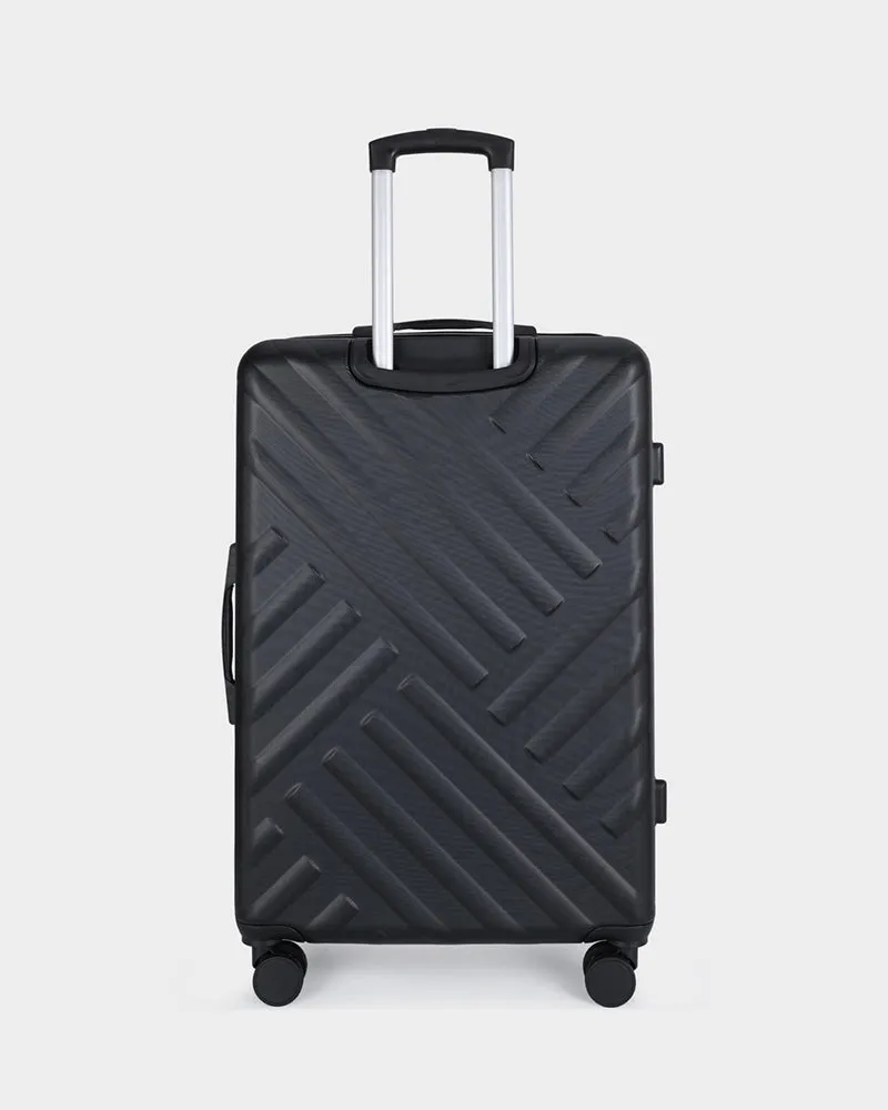 Hard Case 3 Piece Luggage Set in Black