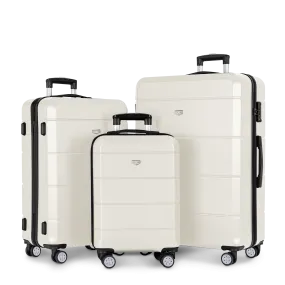 Jetset 3pc Suitcase Set in Ivory