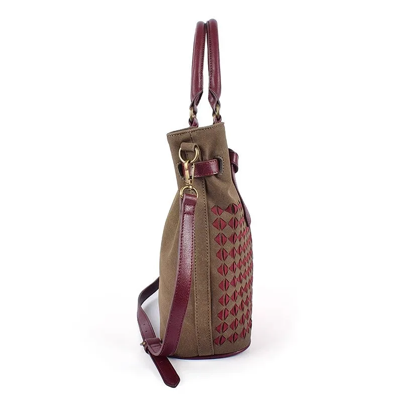 Ladies Canvas Crossbody Tote Cross Shoulder Bag