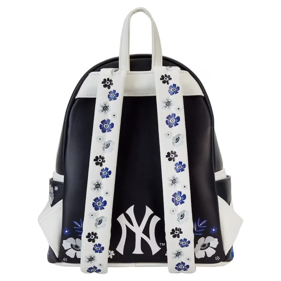 Loungefly x MLB New York Yankees Floral Mini Backpack