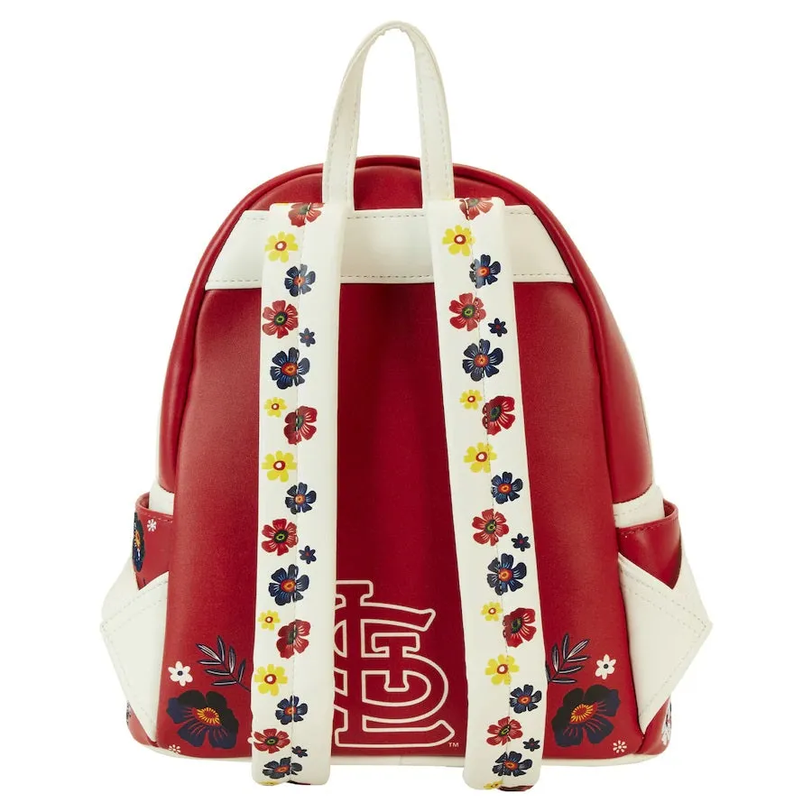 Loungefly x MLB St. Louis Cardinals Floral Mini Backpack