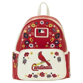 Loungefly x MLB St. Louis Cardinals Floral Mini Backpack