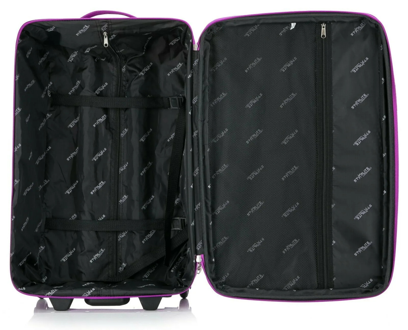 Medium Lightweight Wheeled Suitcase DK- 16 Purple