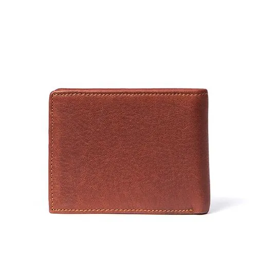 Men Foldable Wallet Made with 100% Genuine Leather and No Zippers