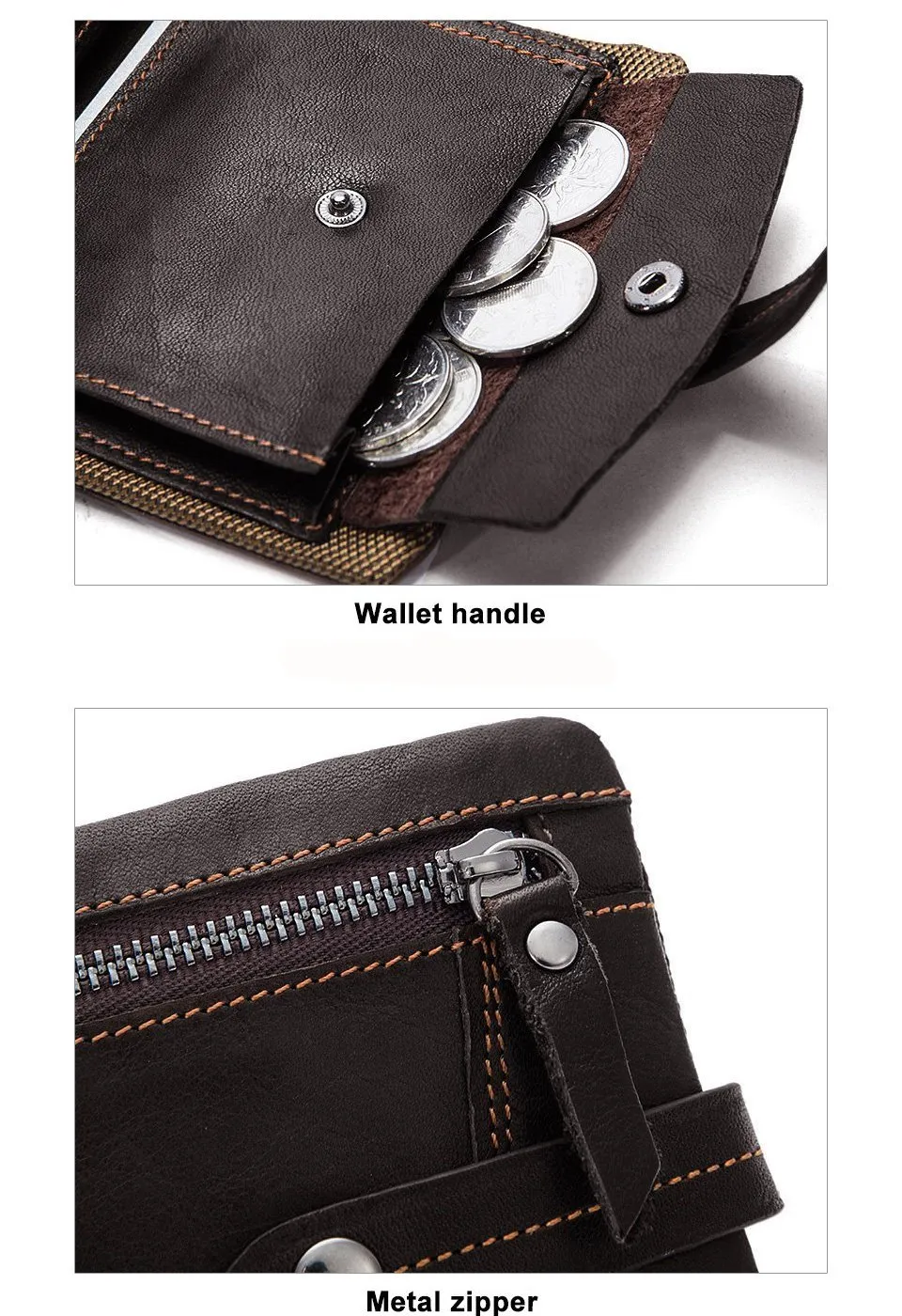 Men Premium Quality Trendy and Chic Genuine Leather Male Purse Wallet