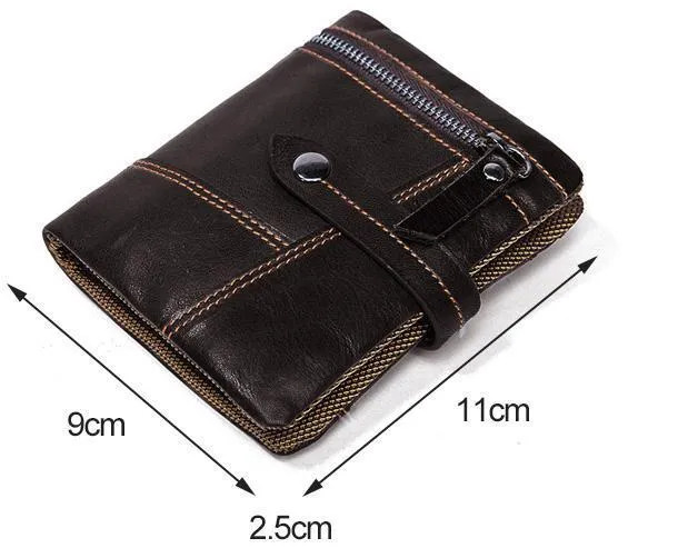 Men Premium Quality Trendy and Chic Genuine Leather Male Purse Wallet