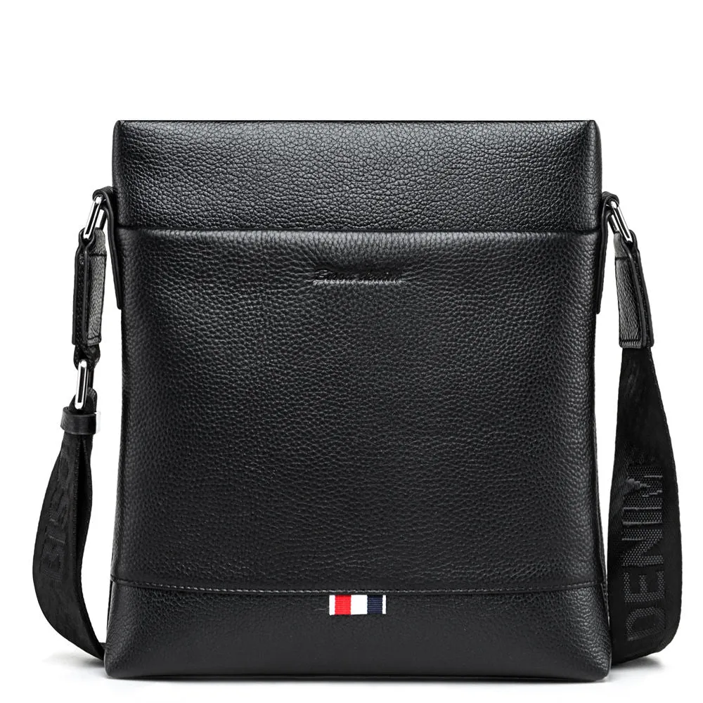 Men's Casual Genuine Leather Shoulder Bag For iPad