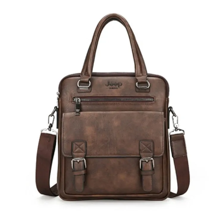 Men's Leather Briefcase For 14 Inch Laptop | Shoulder Bag