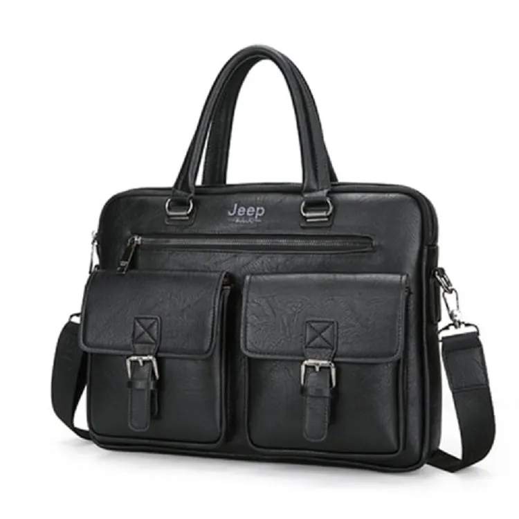 Men's Leather Briefcase For 14 Inch Laptop | Shoulder Bag