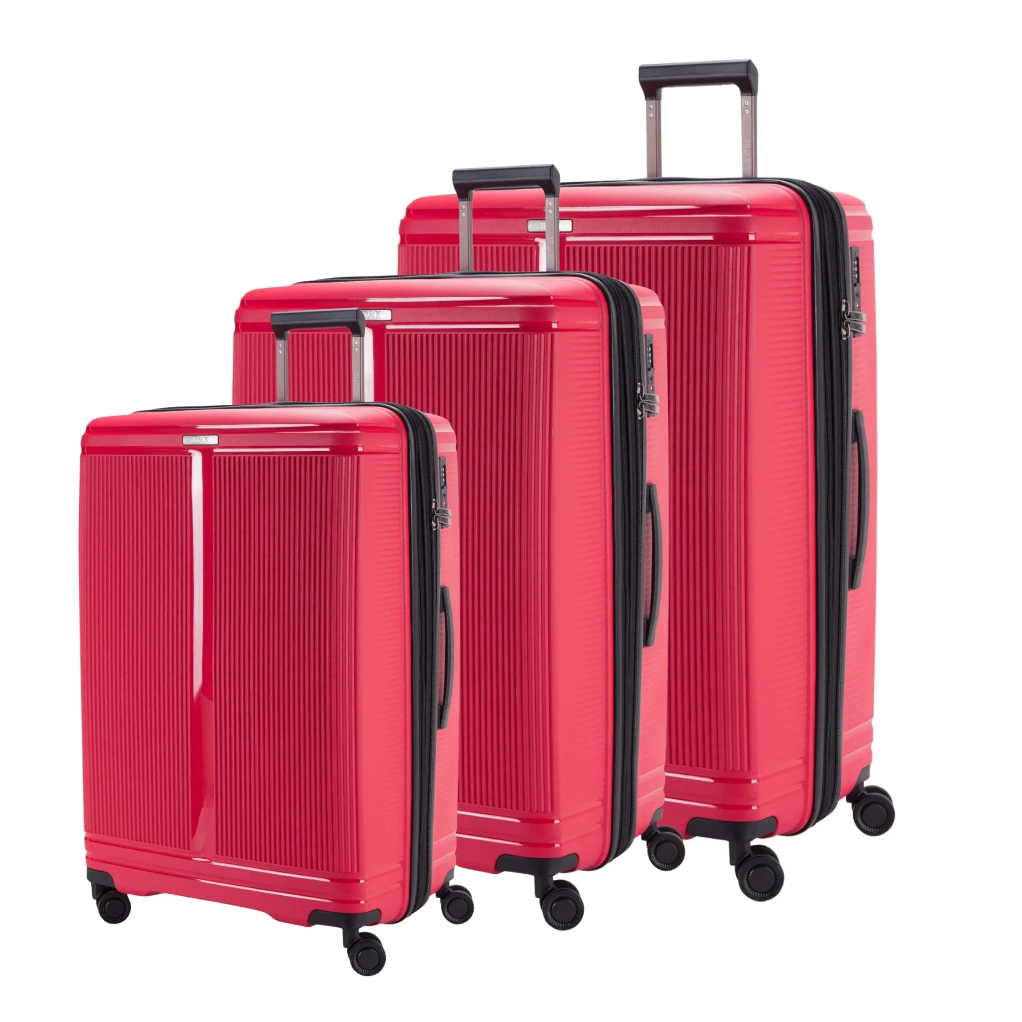 Oxford Suitcases Set of 3   Beauty Case - Rose Gold