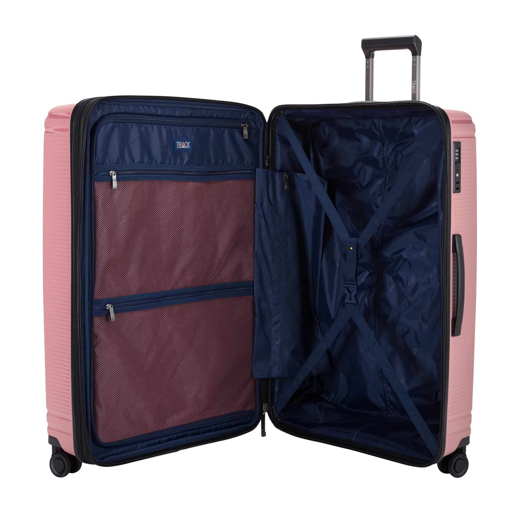 Oxford Suitcases Set of 3   Beauty Case - Rose Gold