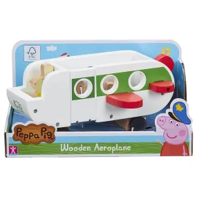 Peppa Pig Wooden Aeroplane Miss Rabbit Figure Suitcases