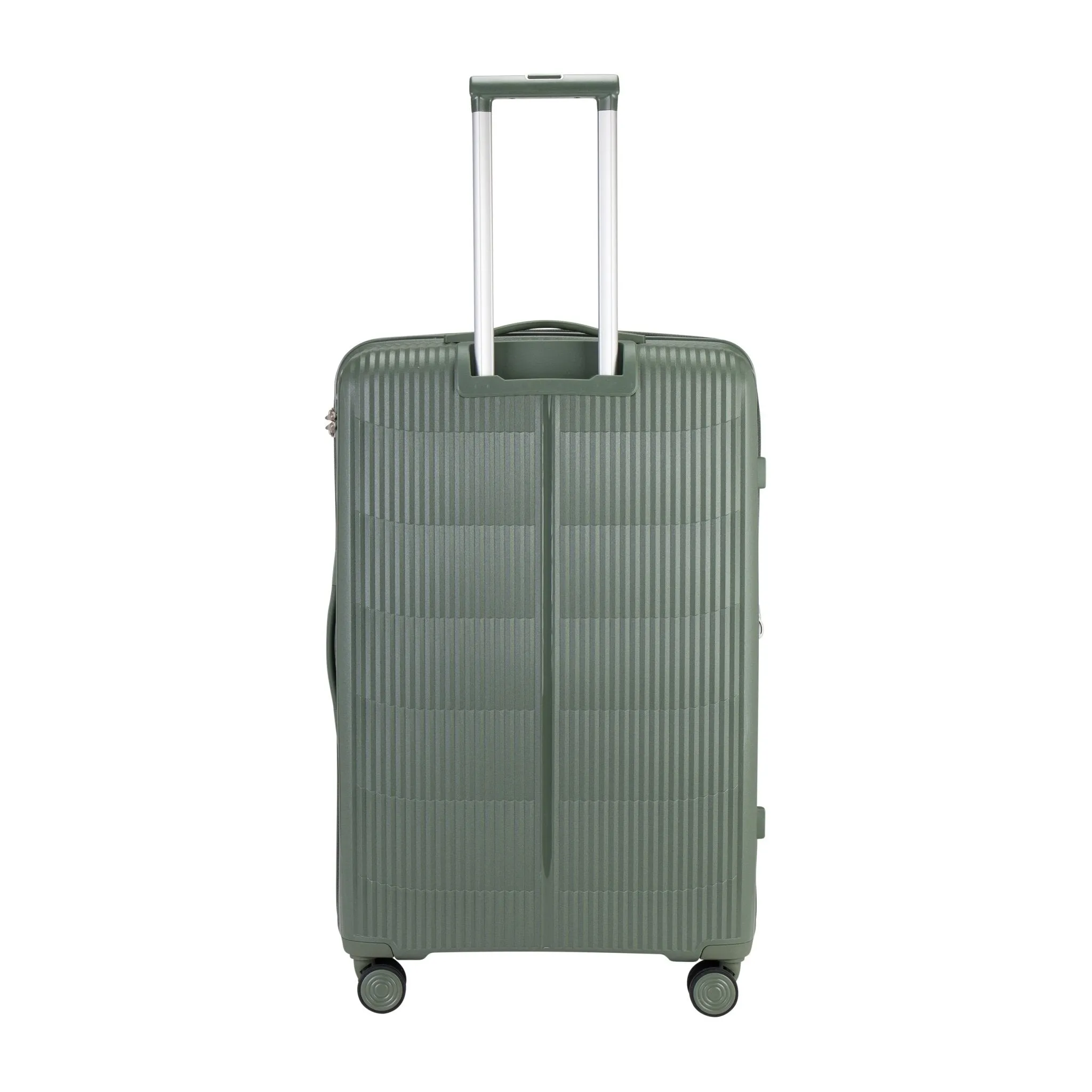 PP Suitcases Set Of 3 with Free Beauty Case-Green