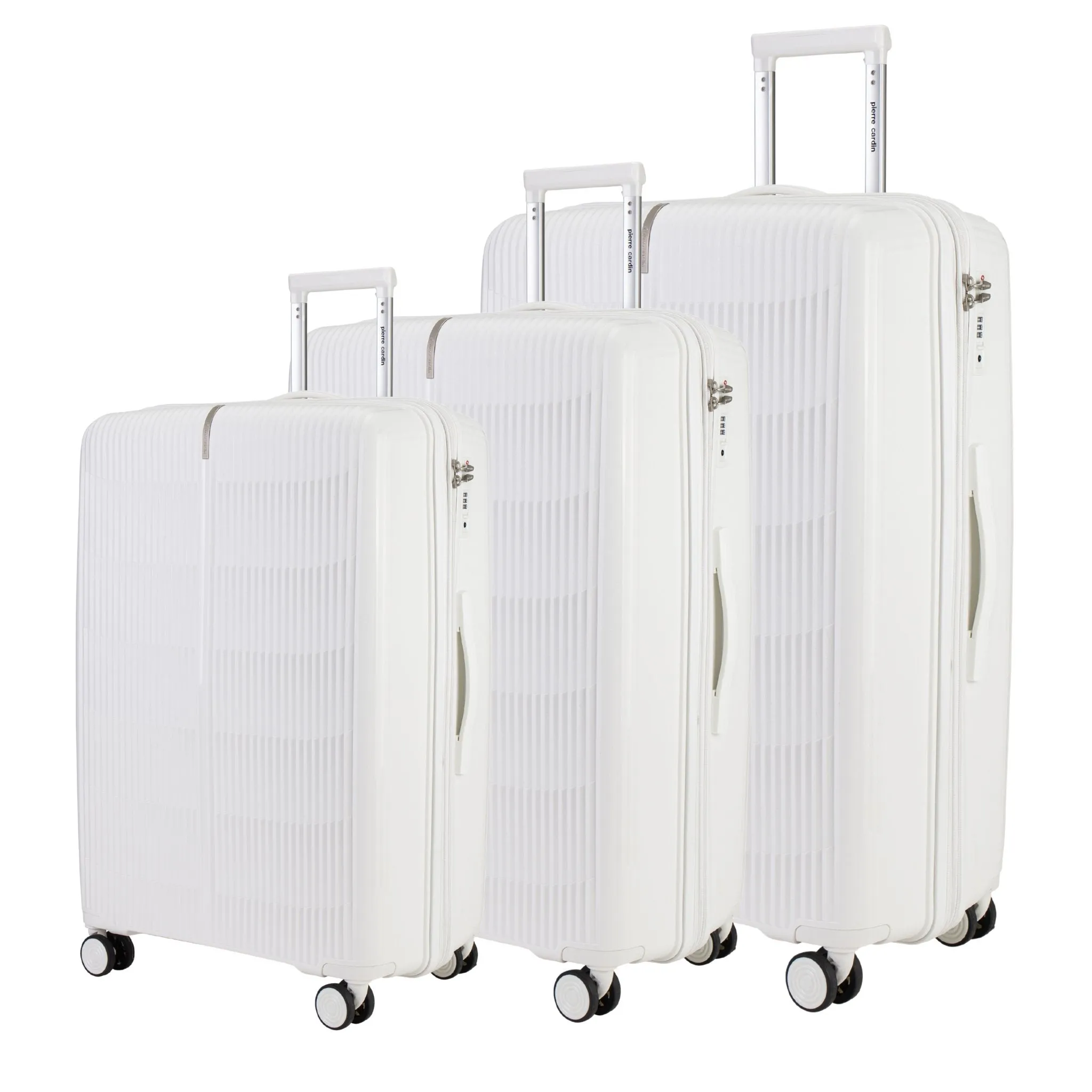 PP Suitcases Set Of 3 with Free Beauty Case-Green