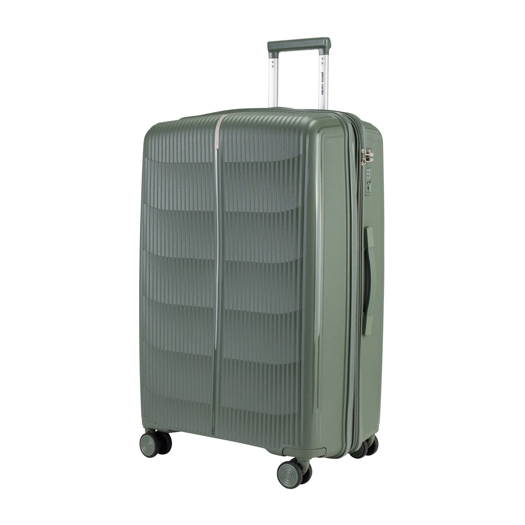 PP Suitcases Set Of 3 with Free Beauty Case-Green