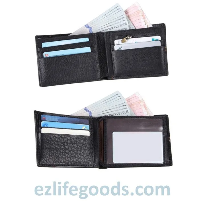 Practical Wallet for Men of Genuine Cow Leather