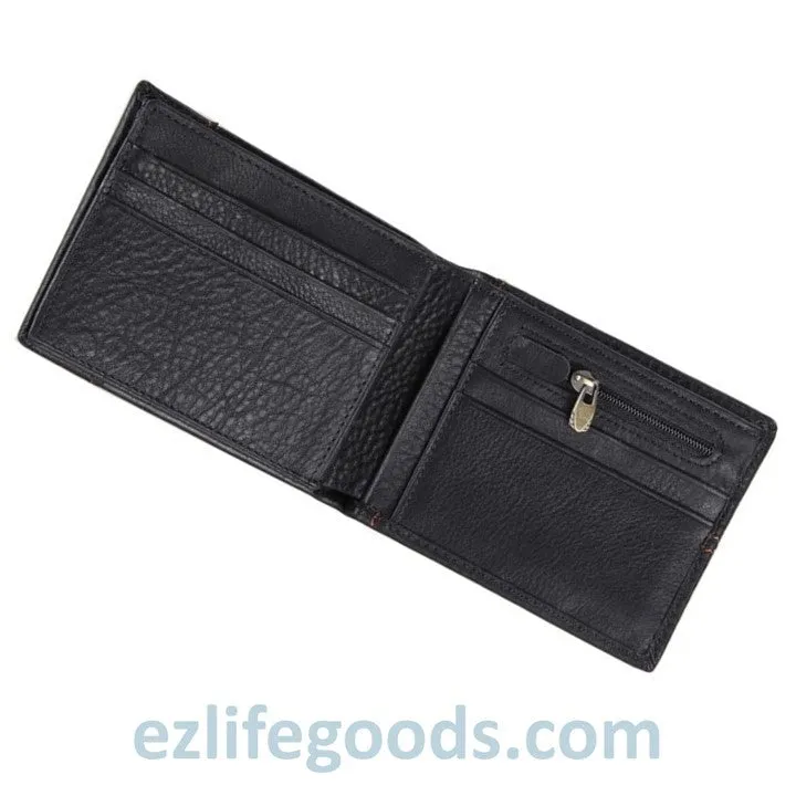 Practical Wallet for Men of Genuine Cow Leather