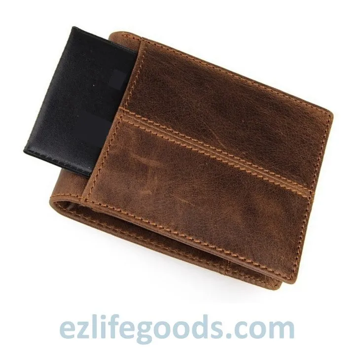 Practical Wallet for Men of Genuine Cow Leather