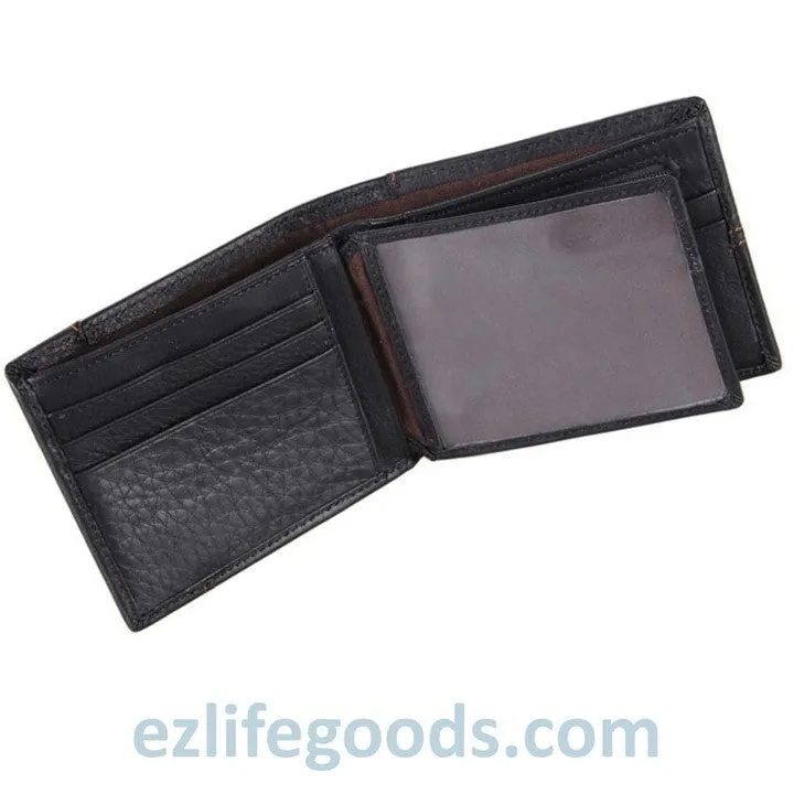 Practical Wallet for Men of Genuine Cow Leather