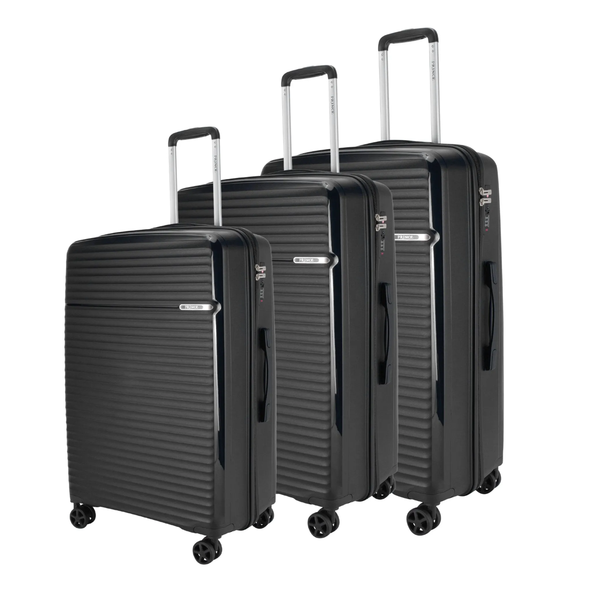 Prince Hardside Suitcase Set of 3-White PR16710