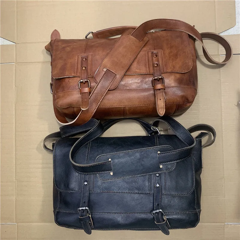 Retro Men's Casual Leather Messenger Bags X007