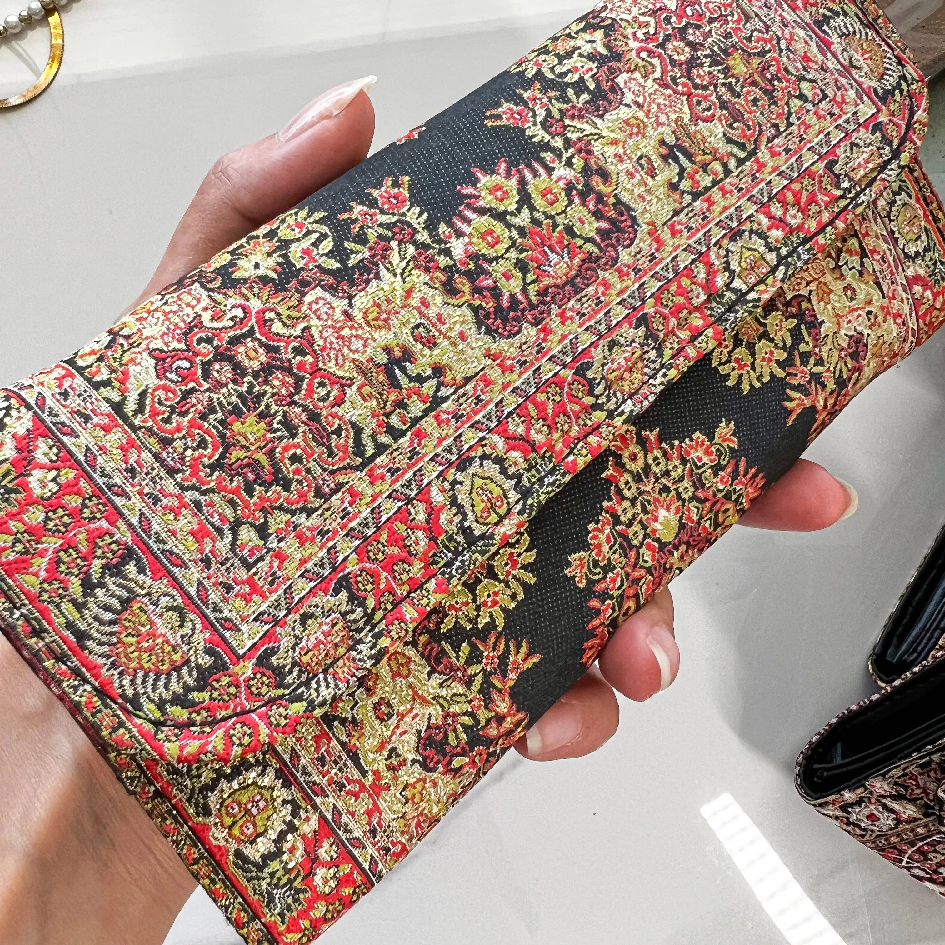 Snap Brocade Wallet